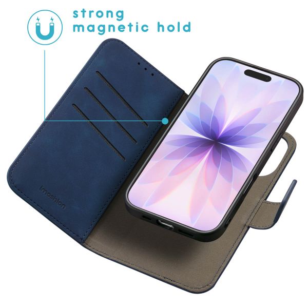 imoshion Etui de télephone luxe 2-en-1 amovible Apple iPhone 17 - Bleu
