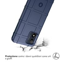 imoshion Coque Rugged Shield Motorola Moto E13 - Bleu foncé