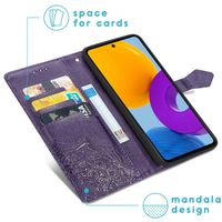 imoshion Etui de téléphone portefeuille Mandala Samsung Galaxy M52 - Violet