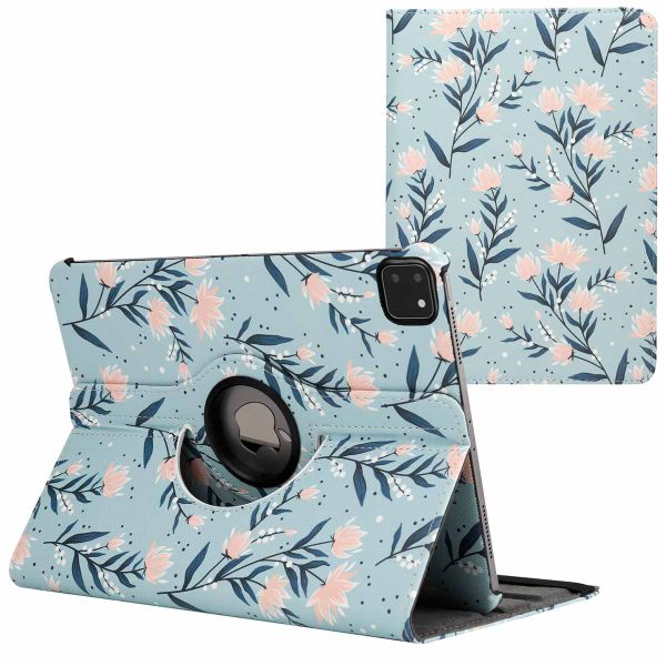 imoshion Coque tablette Design rotatif à 360° Apple iPad Pro 11 (2022 / 2021 / 2020 / 2018) - Flowers