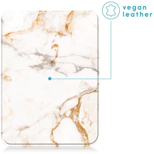 imoshion Étui á rabat Kobo Clara 2E / Tolino Shine 4 - White Marble