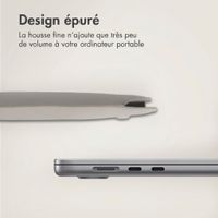 Accezz Leather Pochette ordinateur le Apple MacBook 16 pouces - Beige