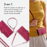 imoshion Etui de télephone portefeuille avec cordon Motorola Moto G57 Power - Rouge