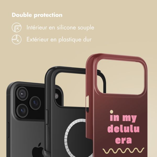Selencia Coque arrière Vivid avec MagSafe Apple iPhone 17 Pro Max - Delulu