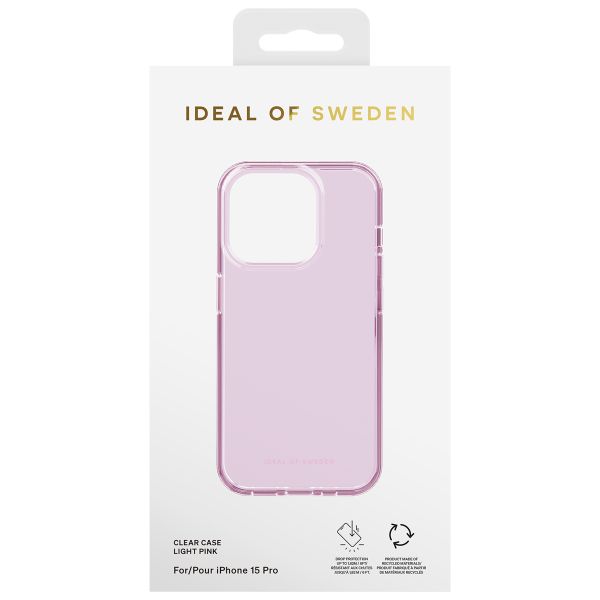 iDeal of Sweden Coque Clear iPhone 15 Pro - Light Pink