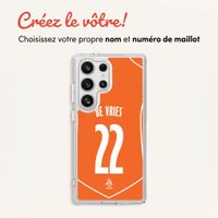 Crée ta propre coque arrière transparente Nederlands Elftal Samsung Galaxy S25 Ultra - Équipe nationale néerlandaise '04