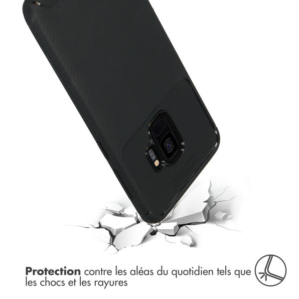 imoshion Coque silicone Carbon Samsung Galaxy S9 - Noir