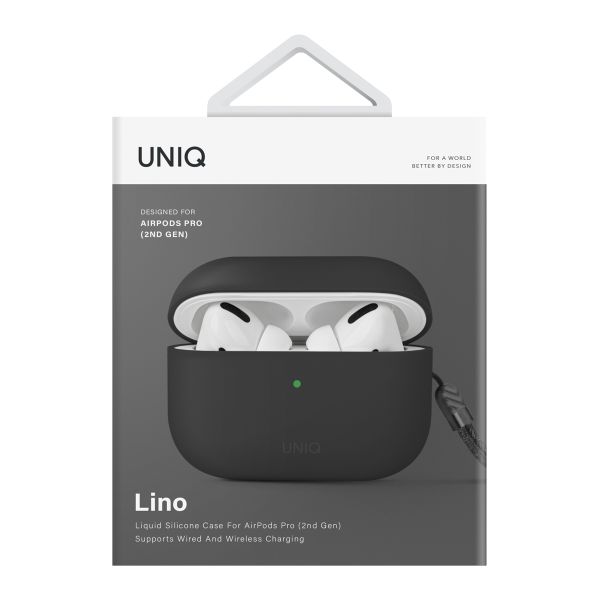 Uniq Coque silicone Lino Hybrid Apple AirPods Pro 2 - Ash Grey