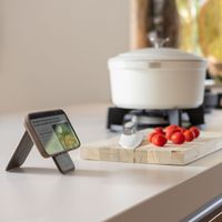 Accezz Porte-cartes MagSafe en cuir vintage avec support - Rustic Brown