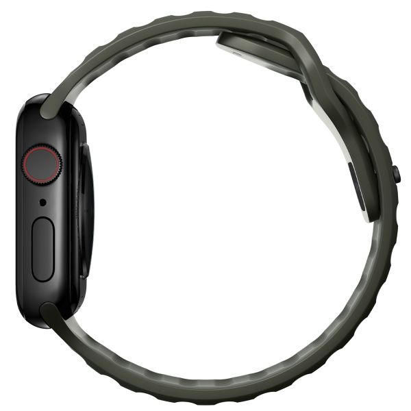 Nomad Bracelet Sport FKM Apple Watch Series 1 t/m 9 / SE (38/40/41 mm) | Series 10 / 11 (42 mm) - Ash Green