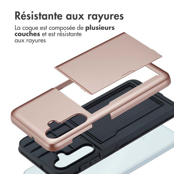 imoshion Coque arrière avec porte-cartes Samsung Galaxy A16 - Rose Doré
