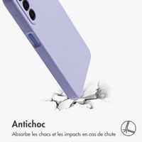 Accezz Coque Liquid Silicone Samsung Galaxy A17 - Violet