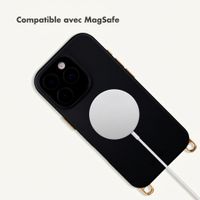Selencia Coque arrière Rivièra avec MagSafe avec crochets amovibles Apple iPhone 16 Pro - Velvet Black