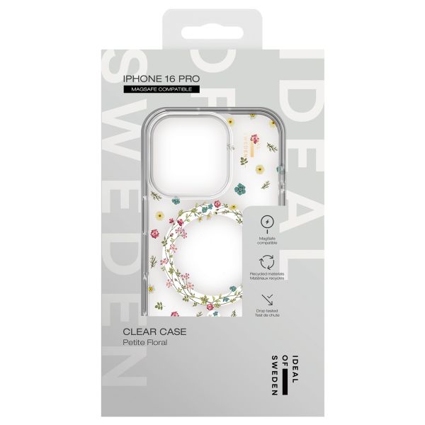iDeal of Sweden Coque Clear MagSafe Apple iPhone 16 Pro - Petite Floral