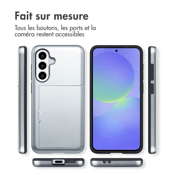imoshion Coque arrière avec porte-cartes Samsung Galaxy A36 / A56 - Gris