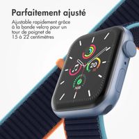 imoshion Bracelet en nylon Apple Watch Series 1 t/m 9 / SE (38/40/41 mm) | Series 10 / 11 (42 mm) - Dark Navy Blue