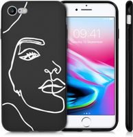 imoshion Coque Design iPhone SE (2022 / 2020) / 8 / 7 - Visage abstrait