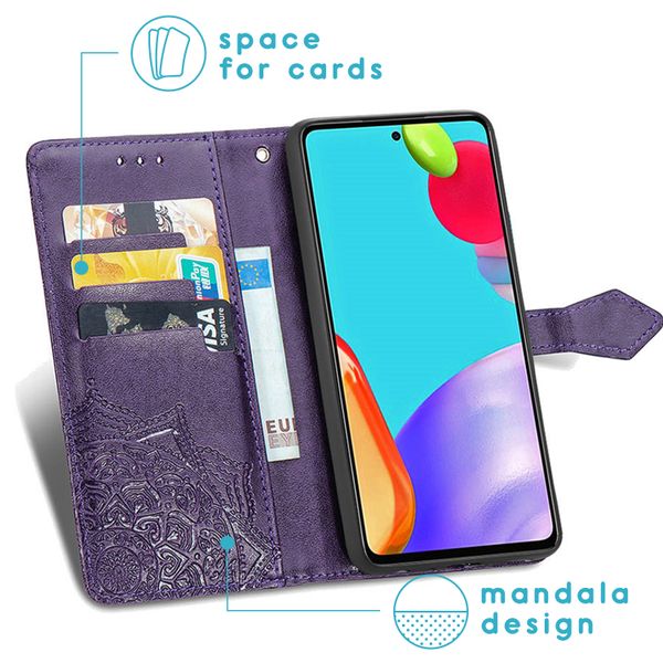 imoshion Etui de télephone Mandala Samsung Galaxy A52(s) (5G/4G) - Violet