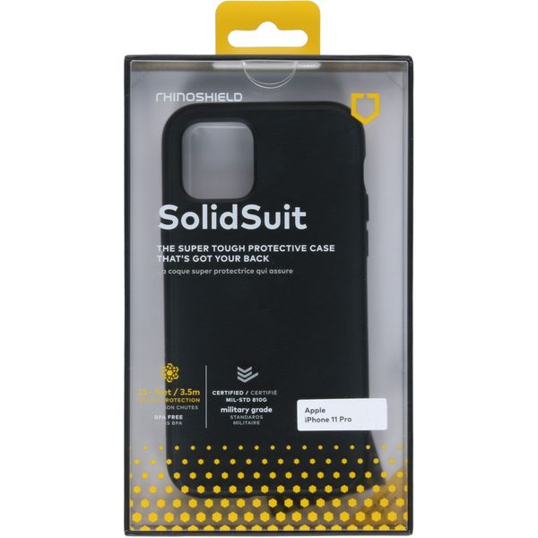 RhinoShield Coque SolidSuit iPhone 11 Pro - Classic Black