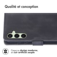 imoshion Etui de téléphone portefeuille avec cordon Samsung Galaxy S25 - Noir