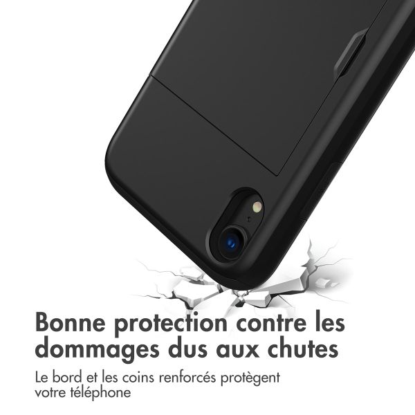 imoshion Coque arrière avec porte-cartes Apple iPhone Xr - Noir