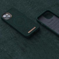 Njorð Collections Coque Salmon Leather MagSafe iPhone 13 - Dark Green