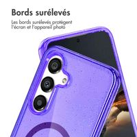 imoshion Coque Pailletée avec MagSafe Samsung Galaxy S25 Plus - Violet