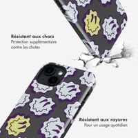 Selencia Coque arrière Vivid avec MagSafe Apple iPhone 14 - Wavy Smiley Green