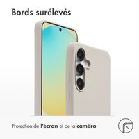 Accezz Coque Liquid Silicone avec MagSafe Samsung Galaxy S25 FE - Stone