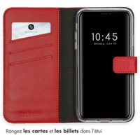 Selencia Étui de téléphone en cuir véritable iPhone 11 - Rouge