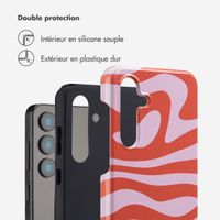 Selencia Coque arrière Vivid Samsung Galaxy S24 FE - Dream Swirl Pink