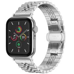 Selencia Bracelet Metallique Jubilee Apple Watch Series 1 t/m 9 / SE (38/40/41 mm) | Series 10 / 11 (42 mm) - Argent
