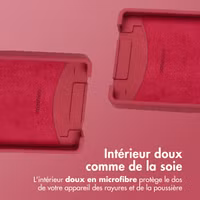 imoshion Coque arrière Color avec cordon amovible et MagSafe Samsung Galaxy S25 Ultra - Red Raspberry