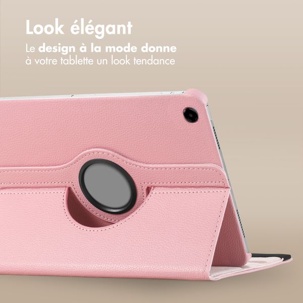 imoshion Coque tablette rotatif à 360° Samsung Galaxy Tab A11 Plus - Rose