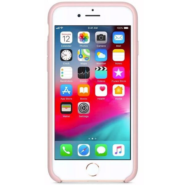 Apple Coque en silicone iPhone SE (2022 / 2020) / 8 / 7 - Pink Sand