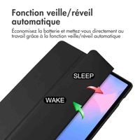 imoshion Coque tablette rigide Trifold Samsung Galaxy Tab S10 FE Plus - Noir
