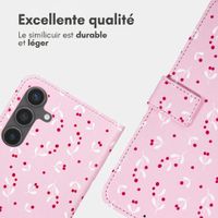 imoshion Étui de télephone portefeuille Design Samsung Galaxy S25 FE - Blush Berries