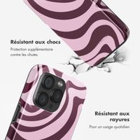 Selencia Coque arrière Vivid avec MagSafe Apple iPhone 15 Pro - Wavy Swirl Pink Plum