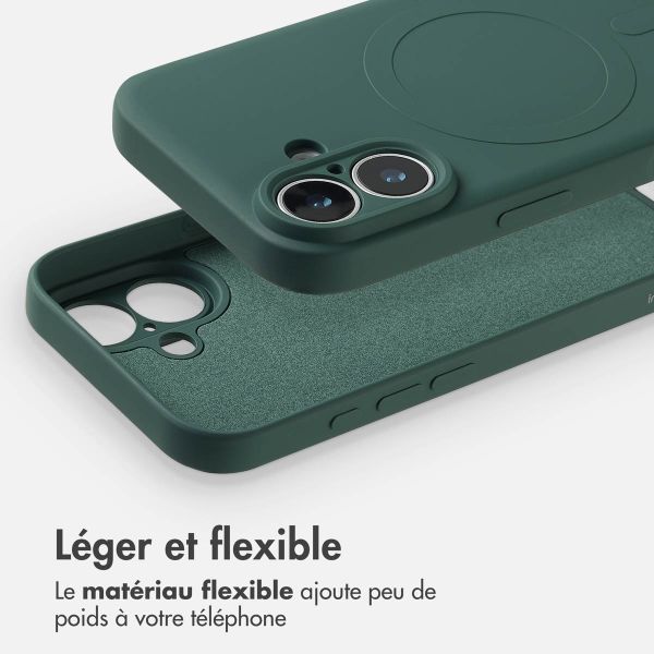 imoshion Coque Couleur avec MagSafe Apple iPhone 17 - Vert foncé