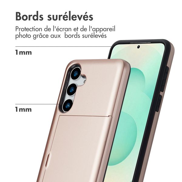 imoshion Coque arrière avec porte-cartes Samsung Galaxy S25 Plus - Rose Doré