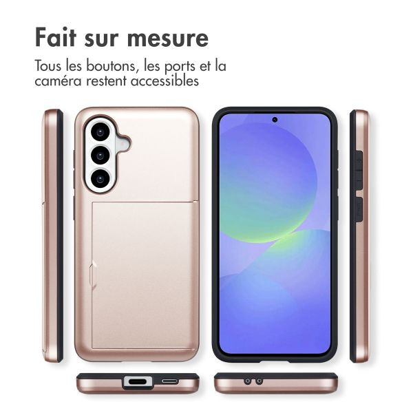 imoshion Coque arrière avec porte-cartes Samsung Galaxy A36 / A56 - Rose Doré