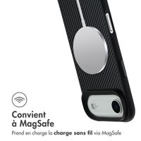 imoshion Rugged Hybrid Carbon Case avec MagSafe Apple iPhone Air - Noir