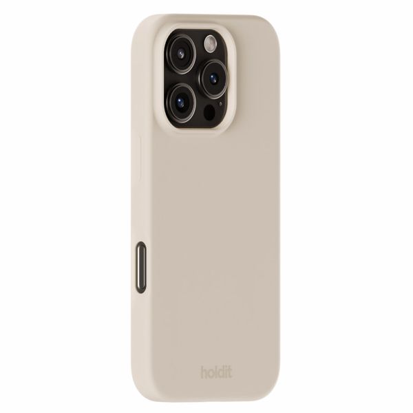 Holdit Coque Silicone iPhone 16 Pro Max - Light Beige