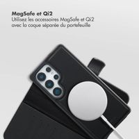 Selencia Étui portefeuille amovible Olyn avec MagSafe Samsung Galaxy S25 Ultra - Noir