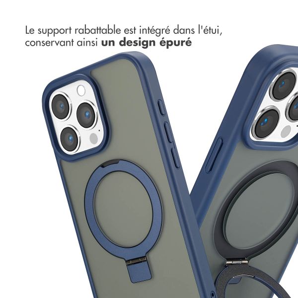 Accezz Coque Ring Stand avec MagSafe iPhone 16 Pro Max - Blue