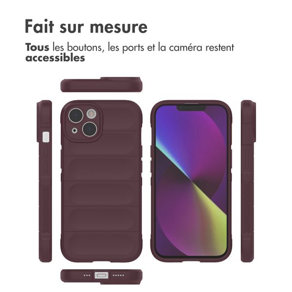 imoshion Coque arrière EasyGrip iPhone 14 - Aubergine