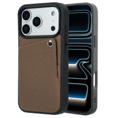 Selencia Coque Riva avec porte-cartes Apple iPhone 17 Pro Max - Mocha Brown