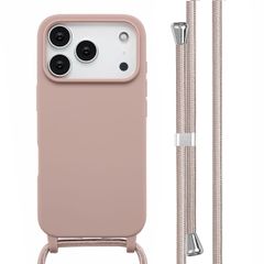imoshion Coque en silicone avec cordon Apple iPhone 17 Pro - Sand Pink
