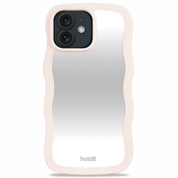 Holdit Coque Wavy iPhone 12/12 Pro - Light Beige / Mirror