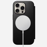 Nomad Étui de télephone portefeuille Modern Leather Folio Apple iPhone 16 Pro - Noir